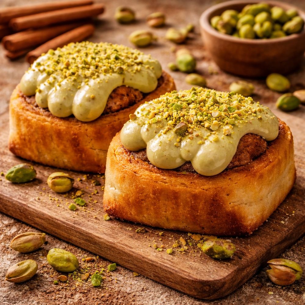 Cinnamon Rolls Pistachos